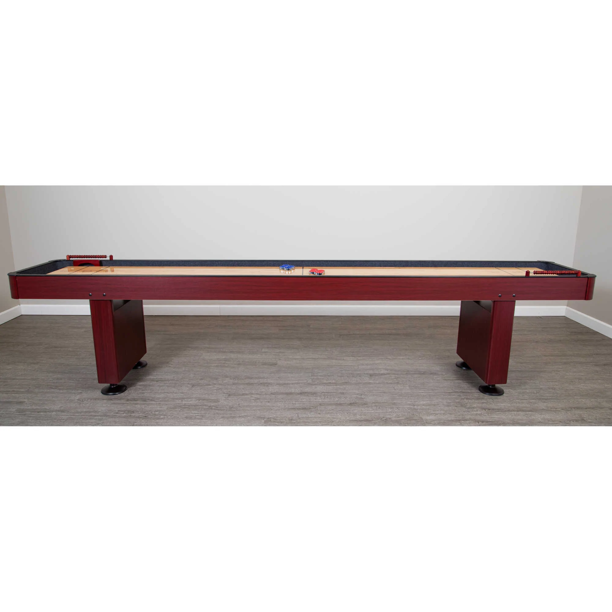 Challenger 9-ft Shuffleboard Table - Dk Cherry Finish - Image 5
