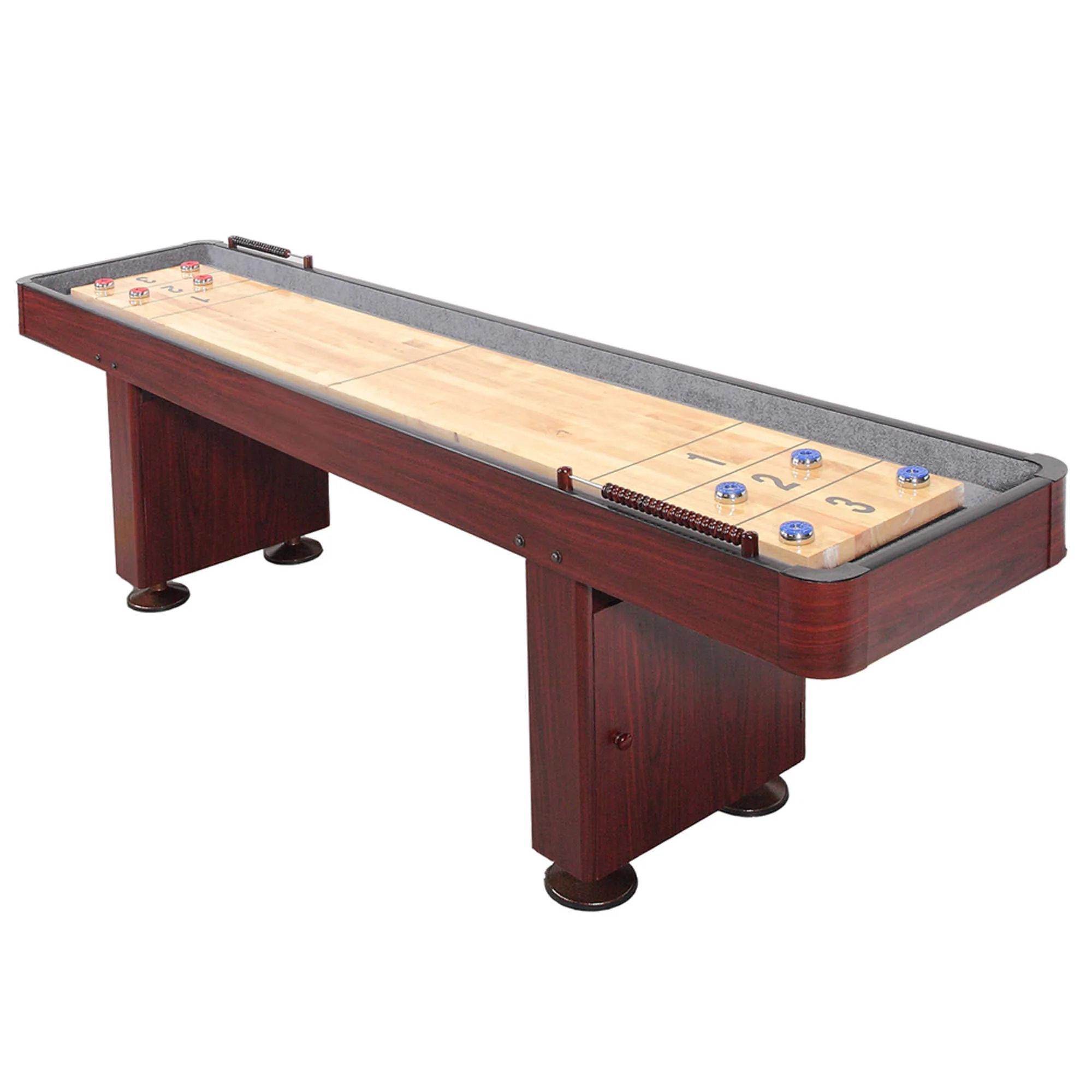 Challenger 9-ft Shuffleboard Table - Dk Cherry Finish